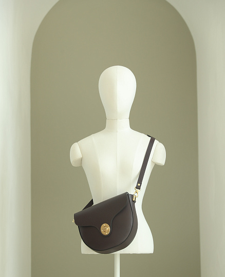 Женская сумка Dr. Koffer из натуральной кожи фиолетовая