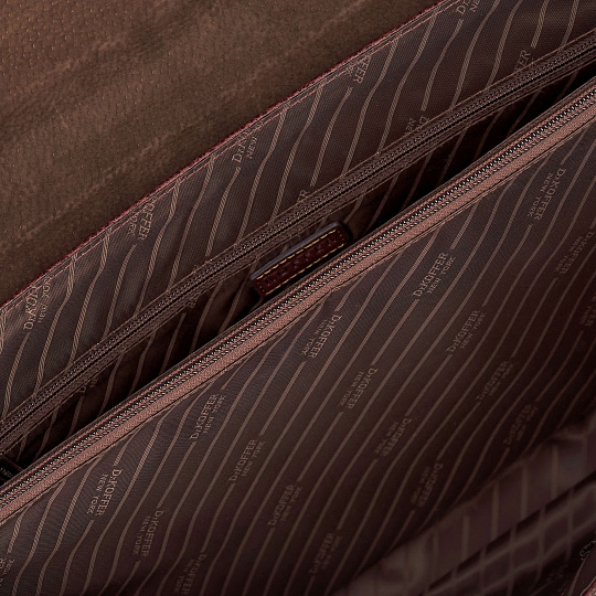 Портфель Dr.Koffer из натуральной кожи темно-коричневый