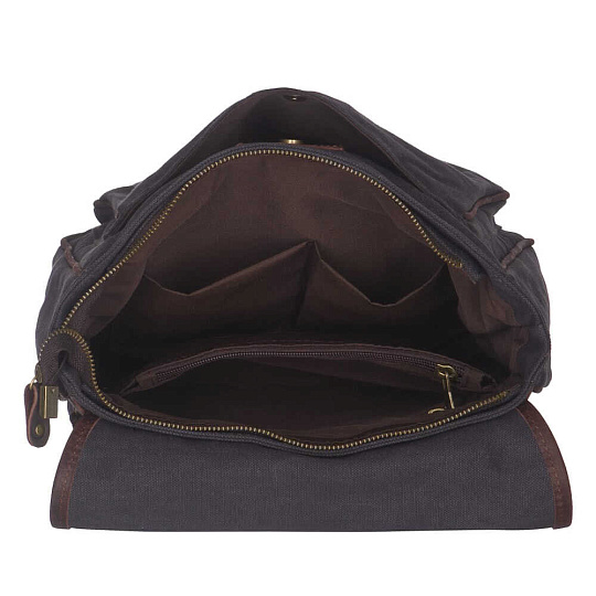 Рюкзак Dr.Koffer из натуральной кожи серый