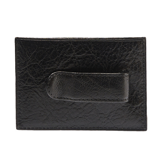 Визитница Dr.Koffer из натуральной кожи черная