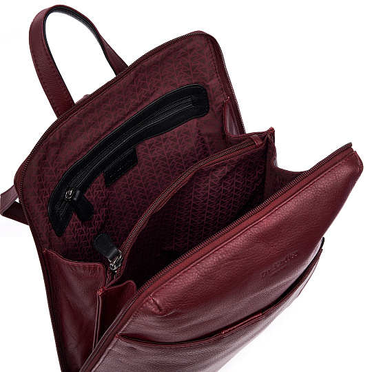 Рюкзак Dr.Koffer из натуральной кожи бордовый