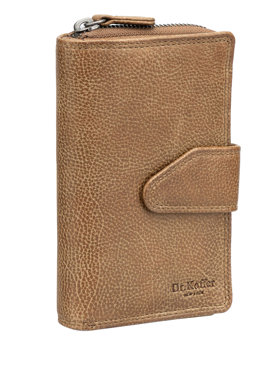 Портмоне Dr.Koffer из натуральной кожи коричневое