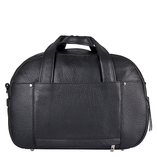 Сумка дорожная Dr.Koffer из натуральной кожи черная