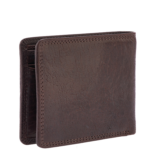 Портмоне Dr.Koffer из натуральной кожи коричневое