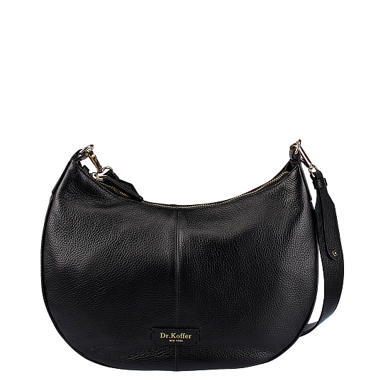 Женская сумка  Dr. Koffer из натуральной кожи черная