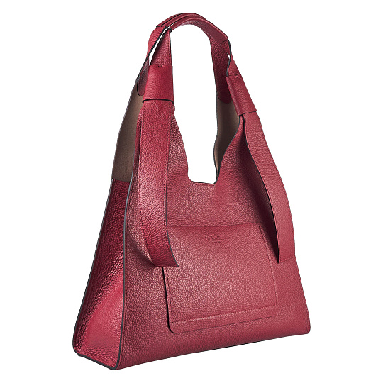 Женская сумка Dr. Koffer из натуральной кожи красная