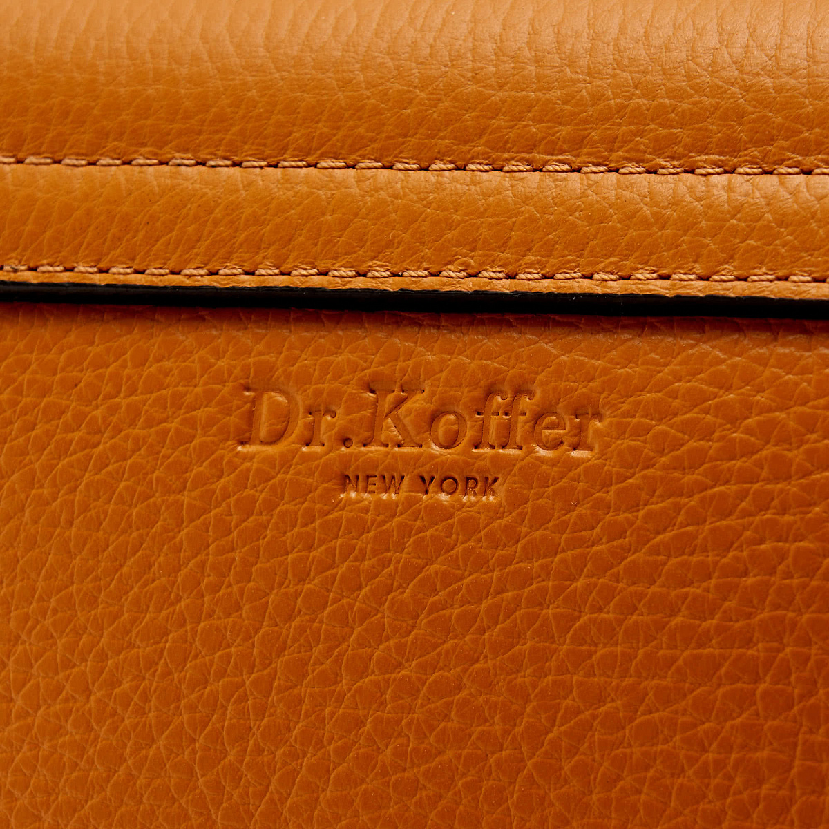 Женская сумка Dr. Koffer из натуральной кожи оранжевая