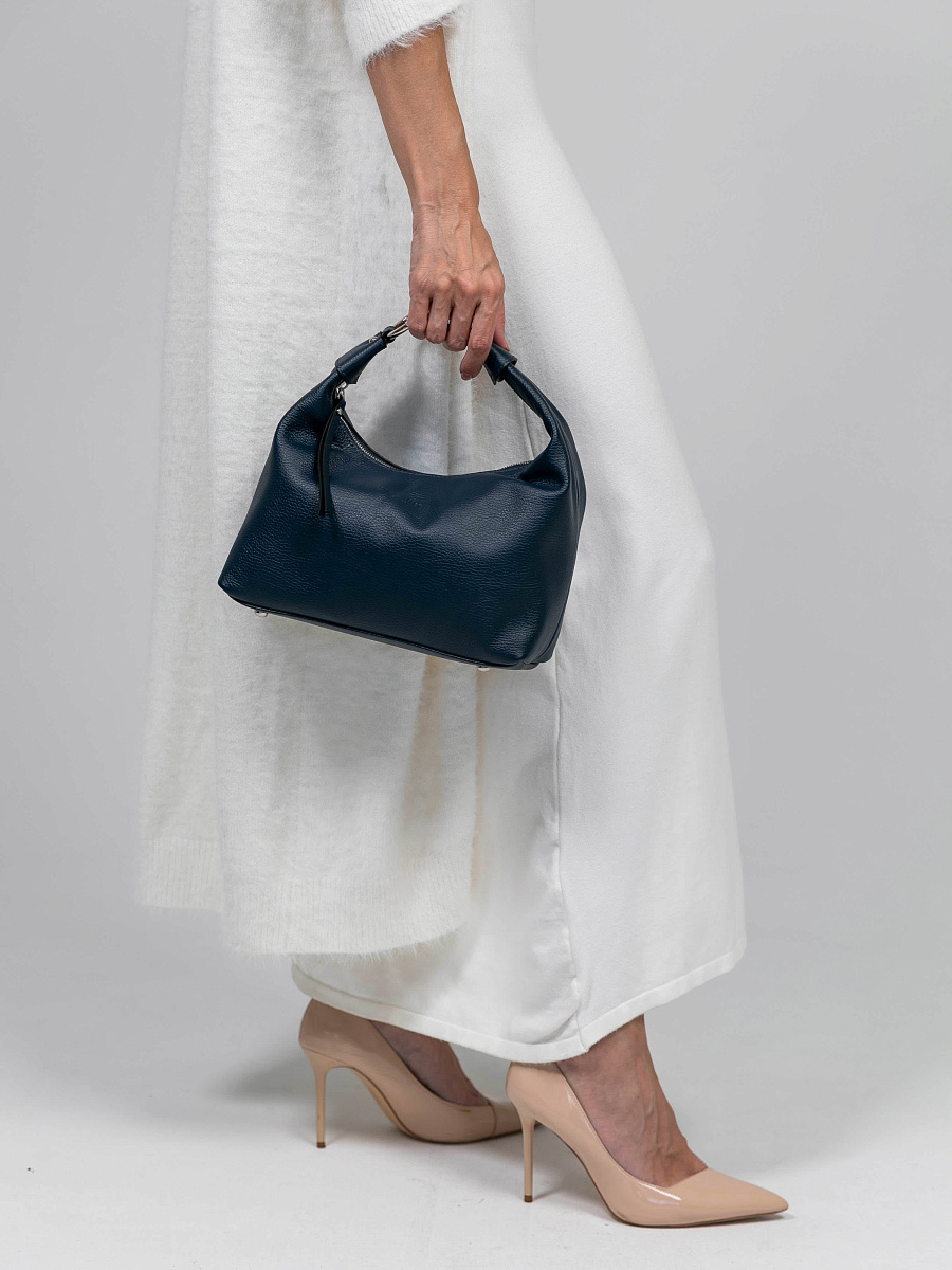 Женская сумка Dr.Koffer из натуральной кожи синяя