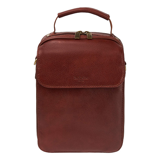 Красно-коричневая кожаная сумка для документов Dr.Koffer B216170-02-05