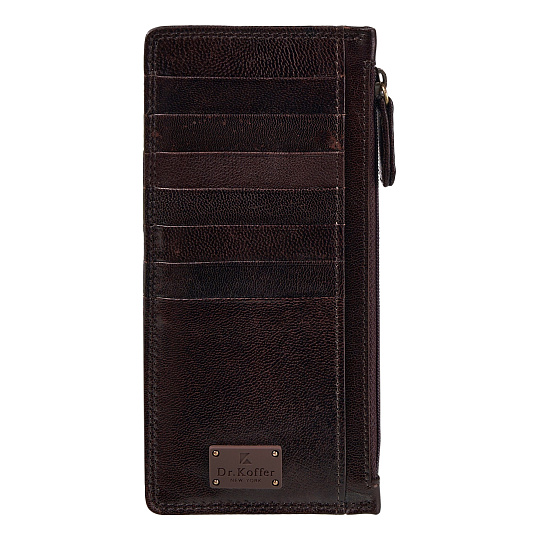 Кредитница Dr.Koffer из натуральной кожи коричневая