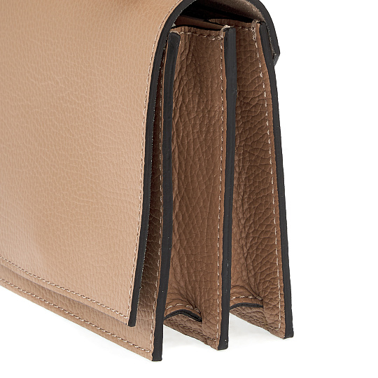 Женская сумка Dr. Koffer из натуральной кожи коричневая