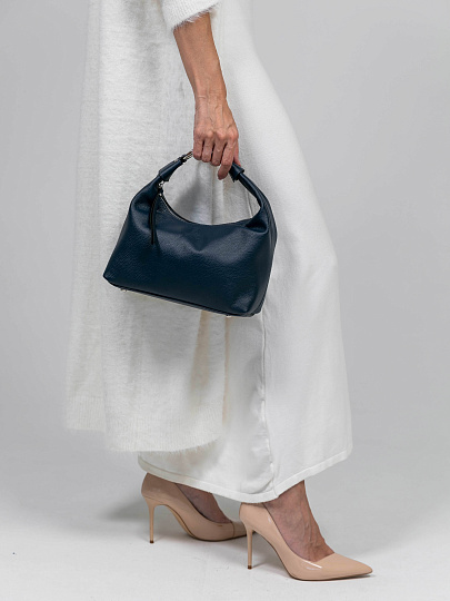 Женская сумка Dr.Koffer из натуральной кожи синяя