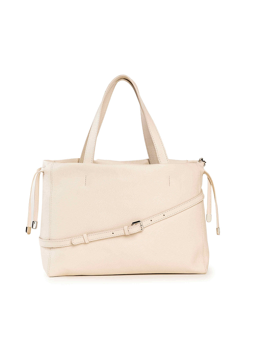 Женская сумка Dr. Koffer из натуральной кожи белая