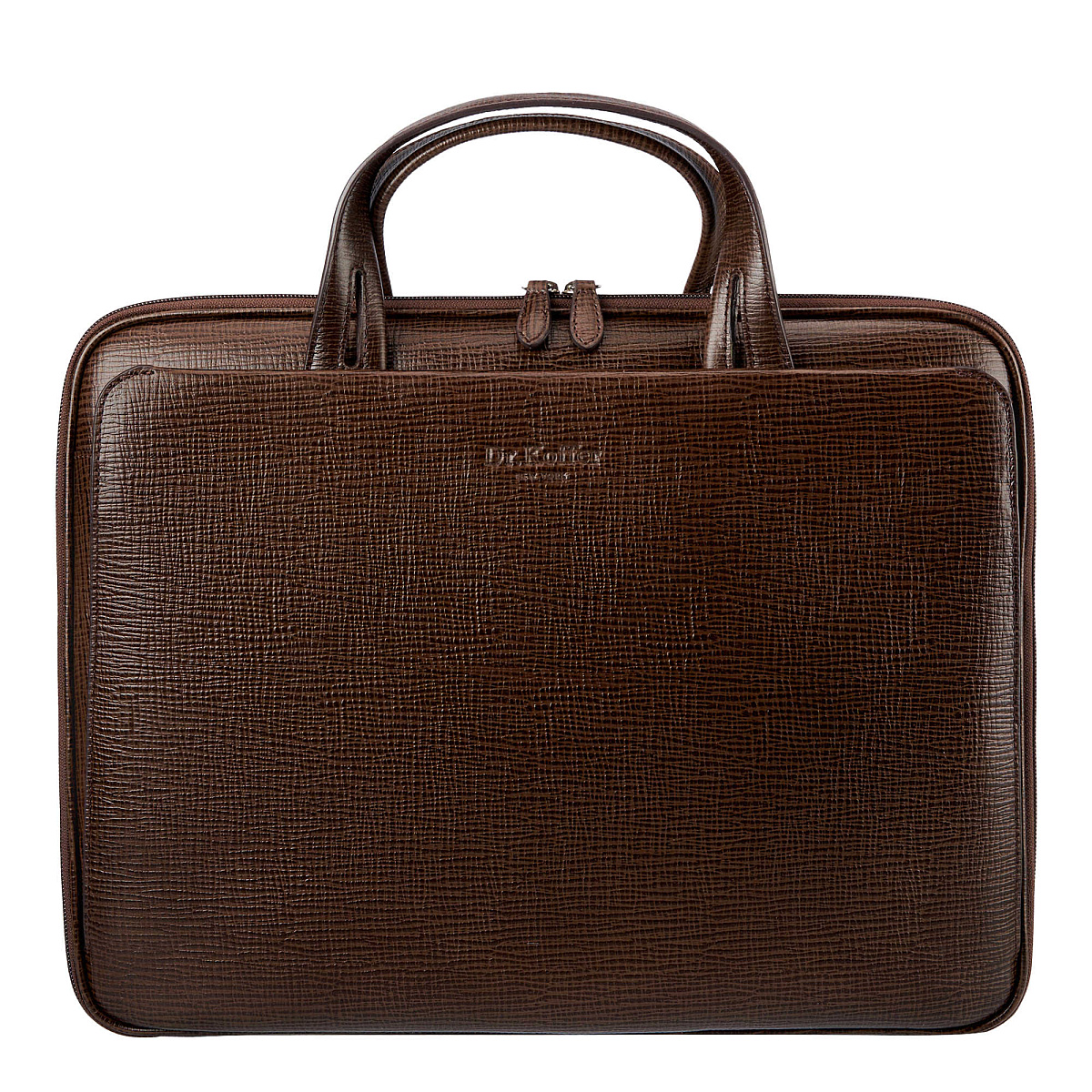 Женская сумка Dr.Koffer из натуральной кожи коричневая