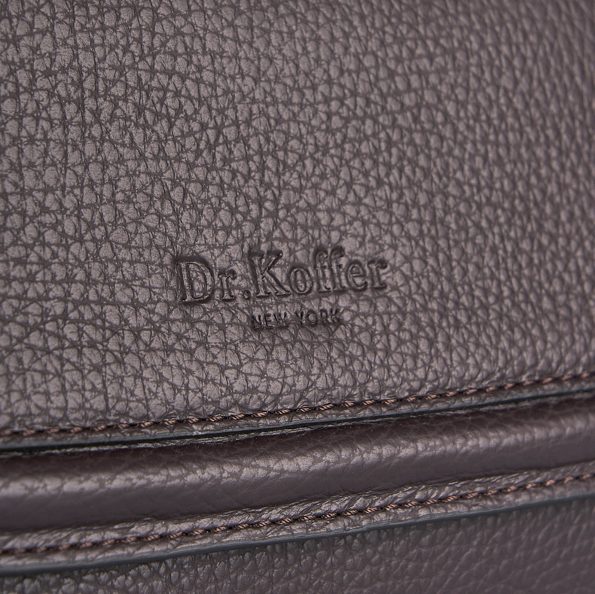Женская сумка Dr. Koffer из натуральной кожи коричневая