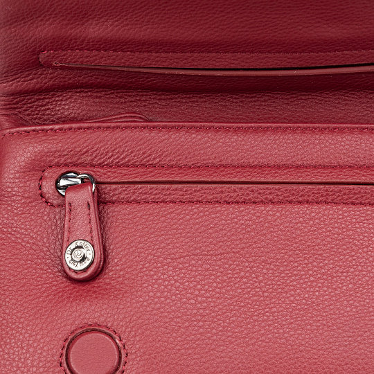 Сумка через плечо Dr.Koffer из натуральной кожи красная