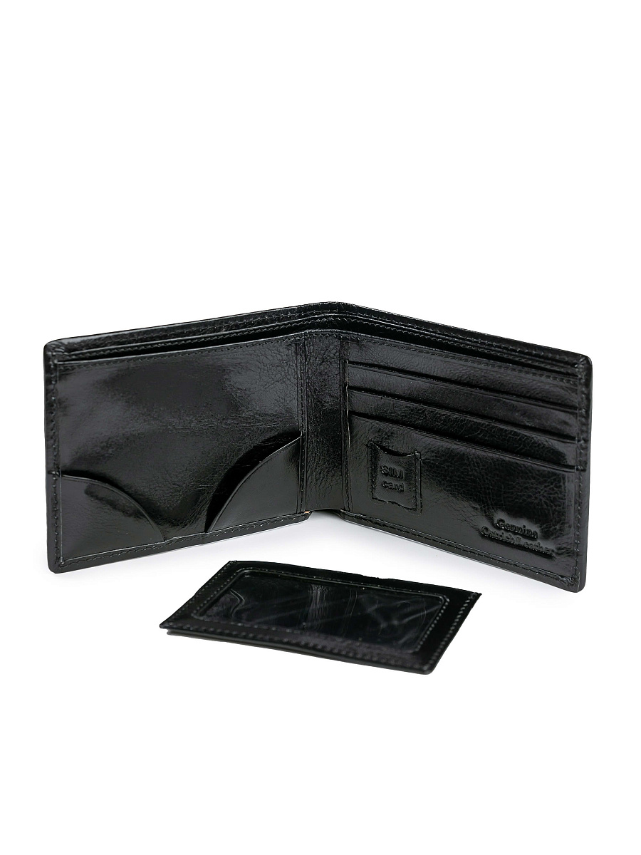 Портмоне Dr.Koffer из натуральной кожи черное