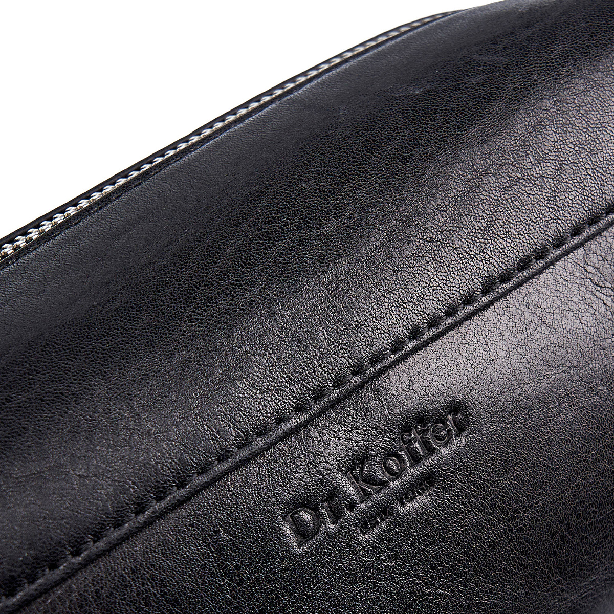 Несессер Dr. Koffer из натуральной кожи черный