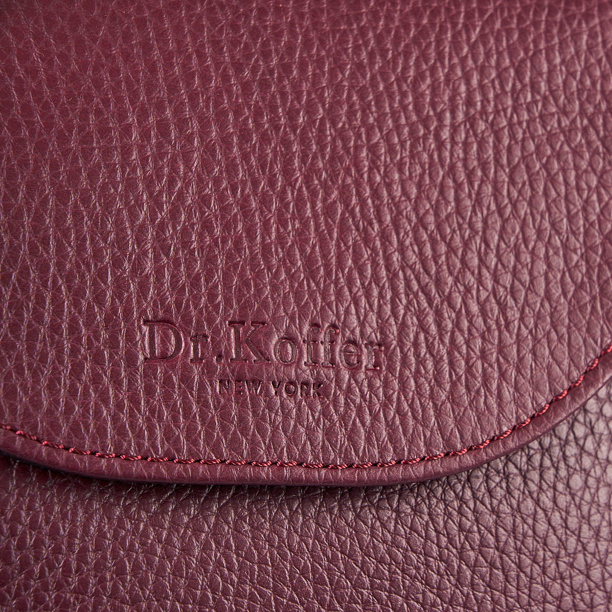 Женская сумка Dr. Koffer из натуральной кожи бордовая