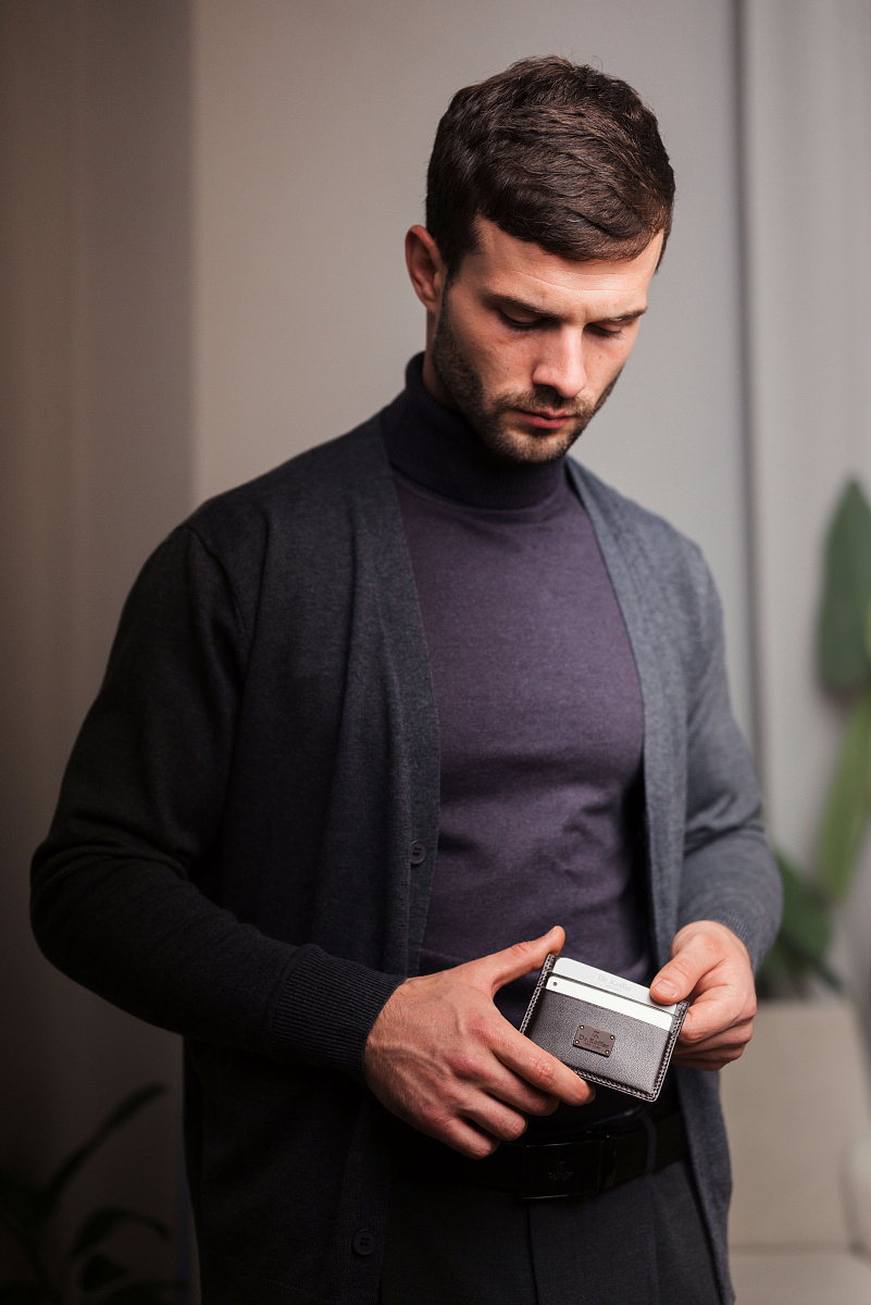 Кредитница Dr.Koffer из натуральной кожи коричневая