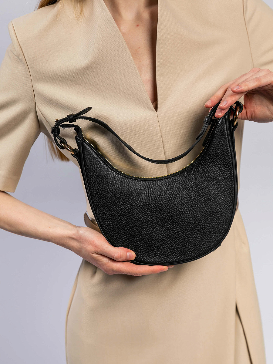 Женская сумка Dr. Koffer из натуральной кожи черная