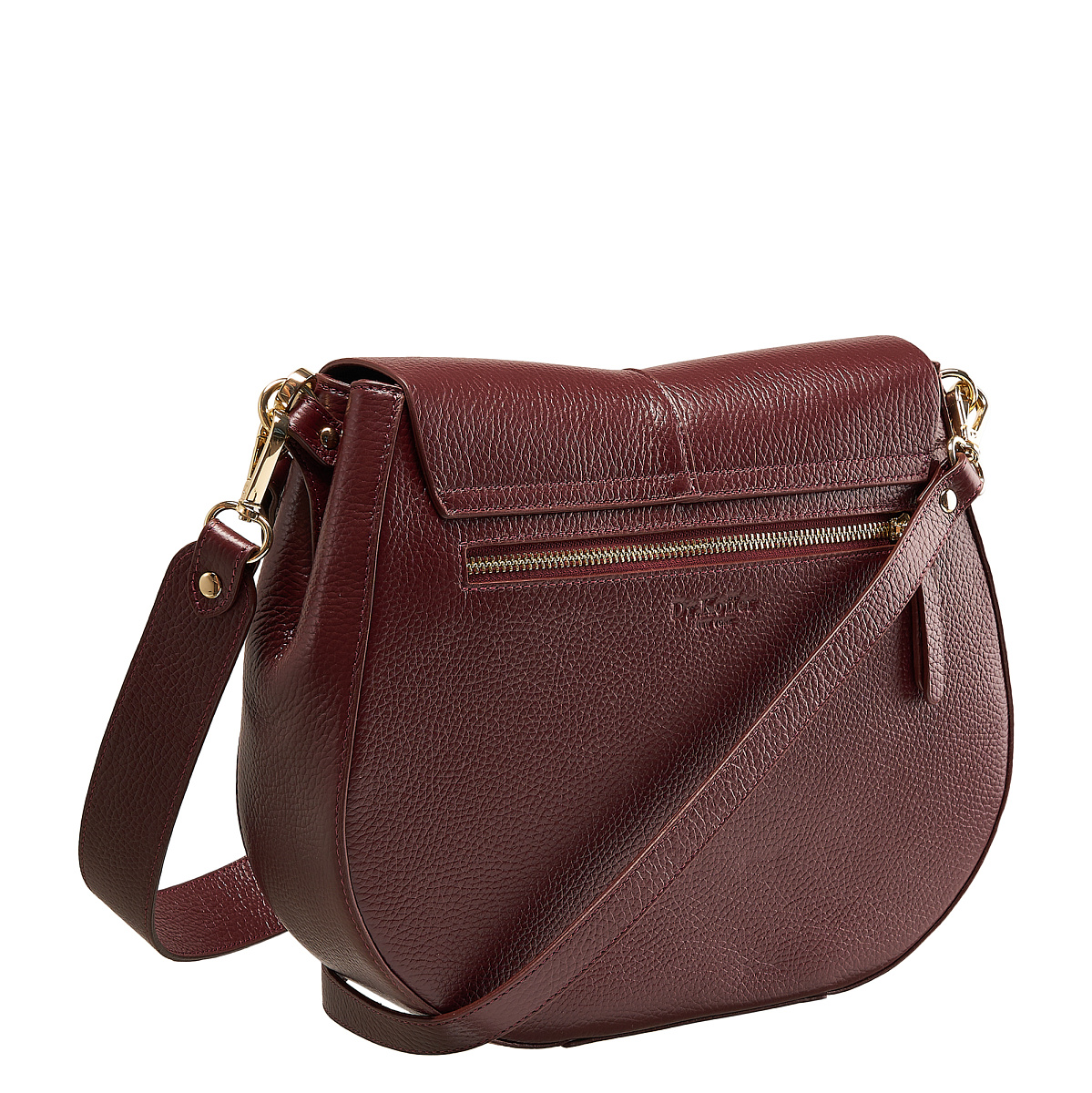 Женская сумка  Dr. Koffer из натуральной кожи фиолетовая