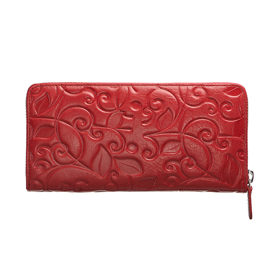 Портмоне Dr.Koffer из натуральной кожи красное