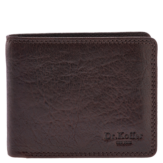 Портмоне Dr.Koffer из натуральной кожи коричневое