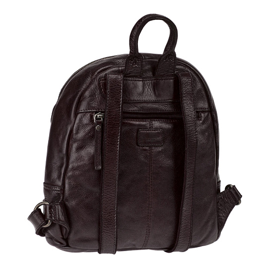 Рюкзак Dr.Koffer из натуральной кожи темно-коричневый