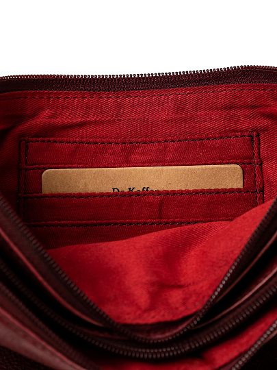 Сумка через плечо Dr.Koffer из натуральной кожи коричневая