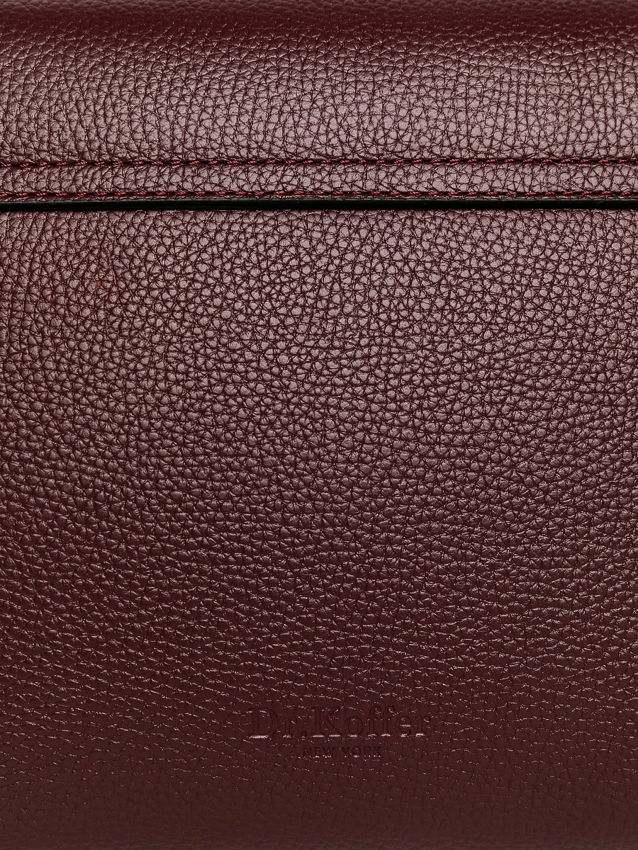 Женская сумка Dr. Koffer из натуральной кожи бордовая