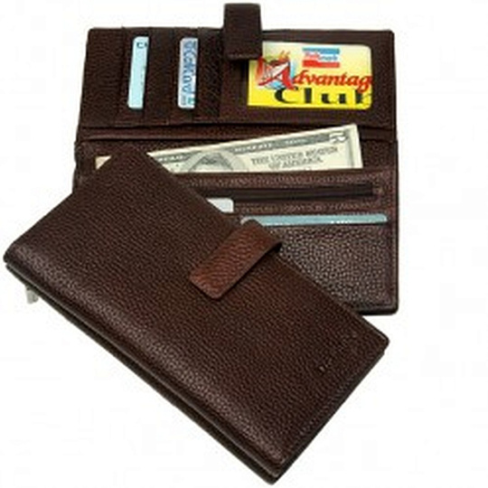 Портмоне Dr.Koffer из натуральной кожи коричневое