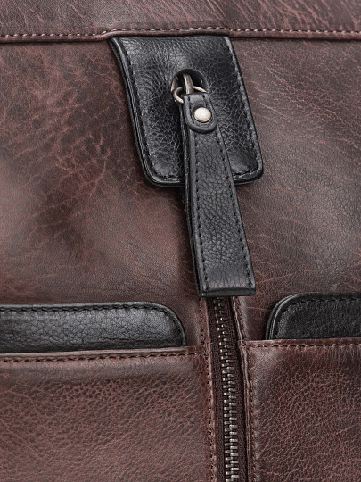 Рюкзак Dr. Koffer из натуральной кожи коричневый