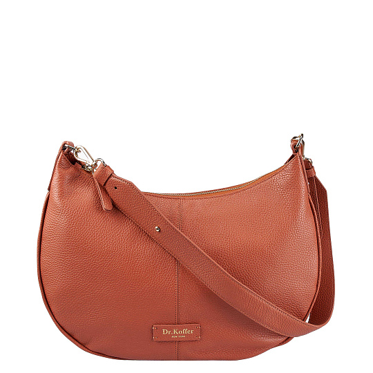 Женская сумка  Dr. Koffer из натуральной кожи оранжевая