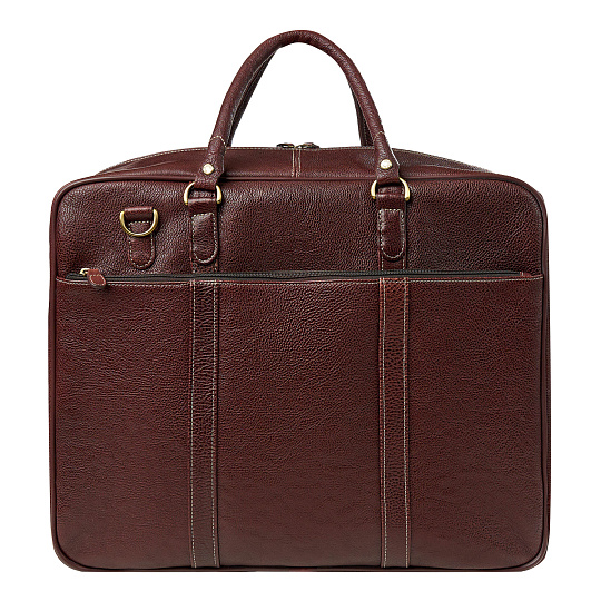 Сумка дорожная Dr.Koffer из натуральной кожи коричневая