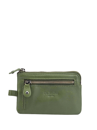 Ключница Dr.Koffer из натуральной кожи зеленая