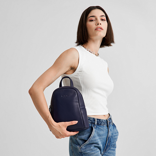 Рюкзак Dr.Koffer из натуральной кожи серый