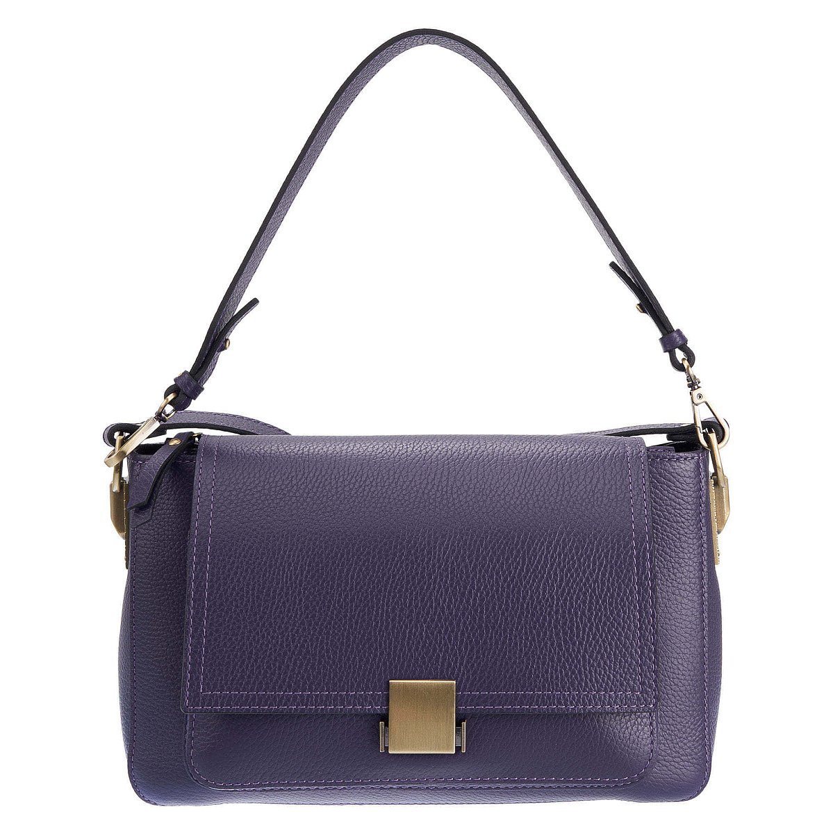 Женская сумка Dr. Koffer из натуральной кожи фиолетовая