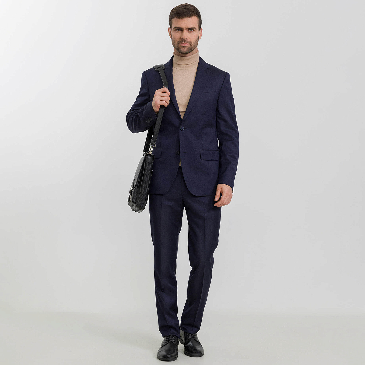 Сумка планшет Dr.Koffer из натуральной кожи черный