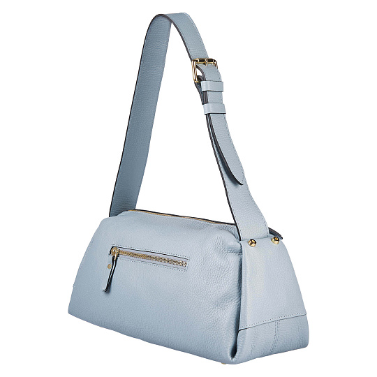 Женская сумка Dr. Koffer из натуральной кожи голубая