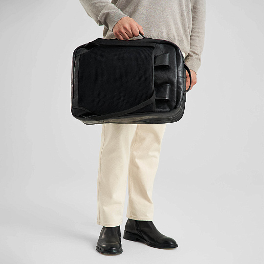 Рюкзак Dr.Koffer из натуральной кожи черный