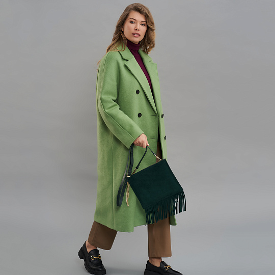 Женская сумка  Dr. Koffer из натуральной кожи зеленая