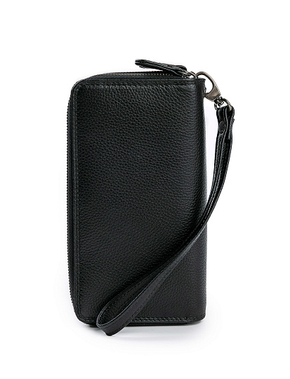 Портмоне Dr.Koffer из натуральной кожи черное