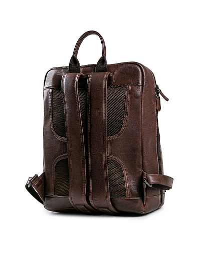 Рюкзак Dr.Koffer из натуральной кожи темно-коричневый