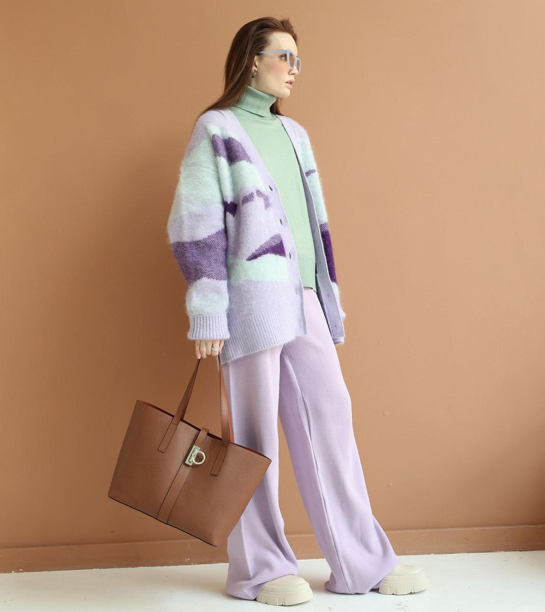 Женская сумка Dr. Koffer из натуральной кожи коричневая