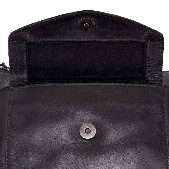 Сумка через плечо Dr.Koffer из натуральной кожи серая