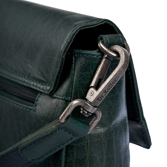 Женская сумка Dr.Koffer из натуральной кожи зеленая