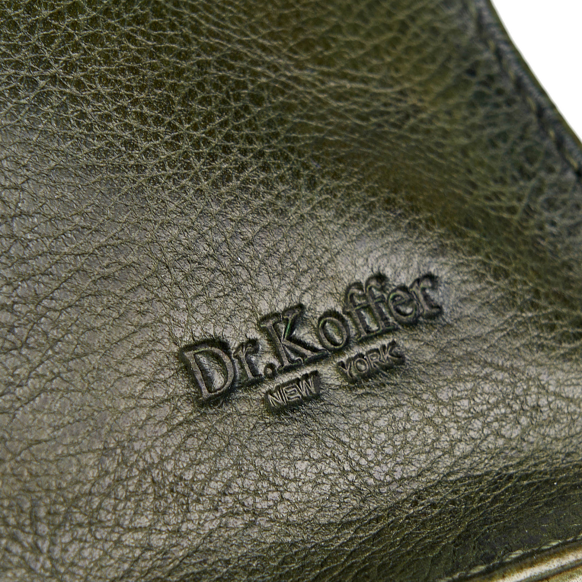 Рюкзак Dr.Koffer из натуральной кожи зеленый