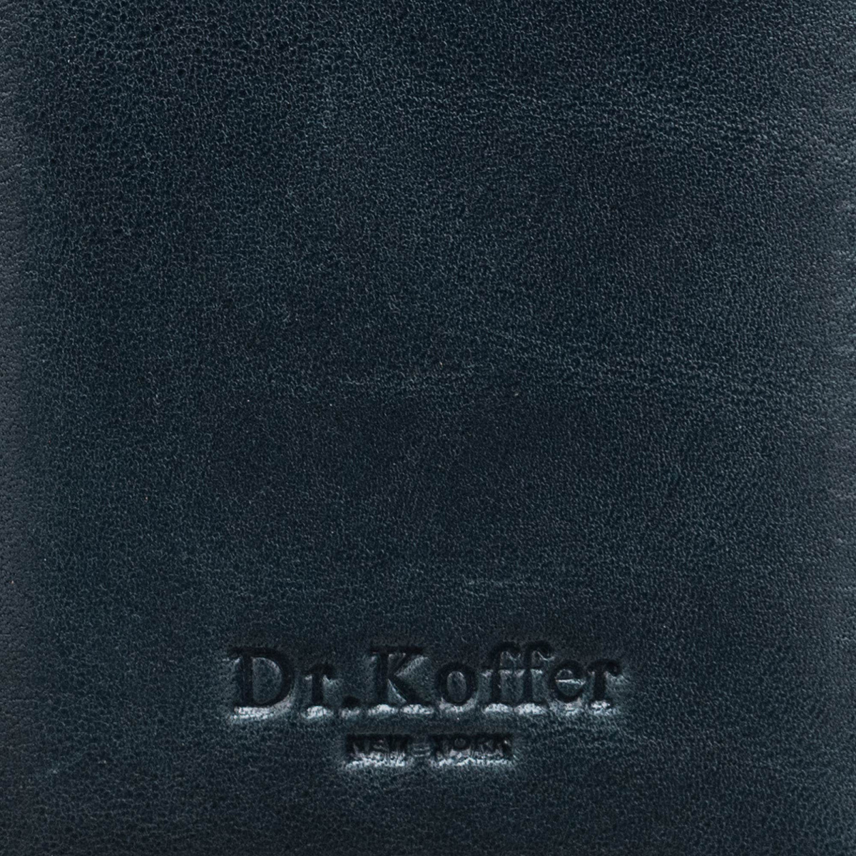 Кредитница Dr.Koffer из натуральной кожи синяя