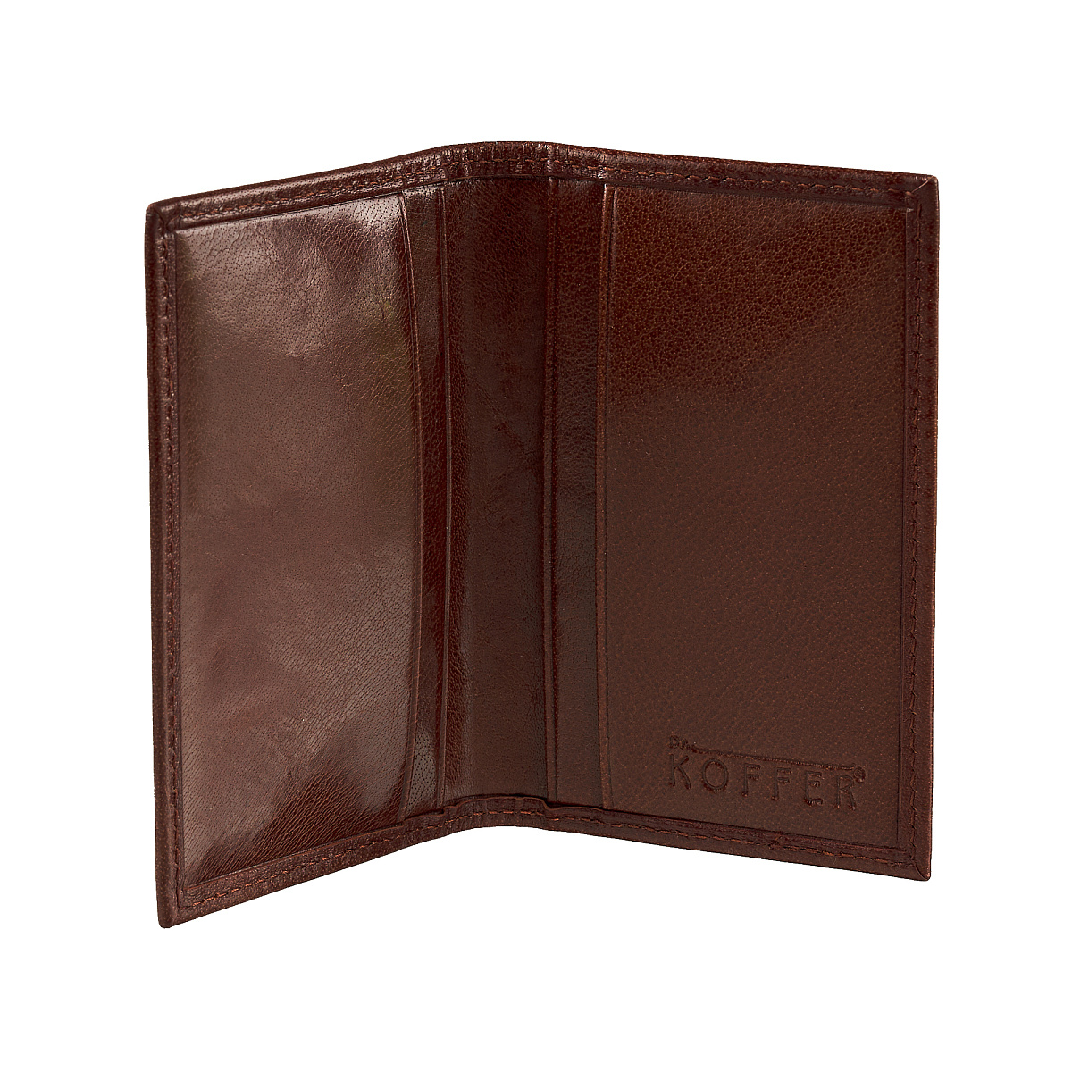 Визитница Dr.Koffer из натуральной кожи светло-коричневая